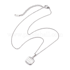 Collana con pendente in ottone con zirconia cubica&nbsp;NJEW-JN04690-01