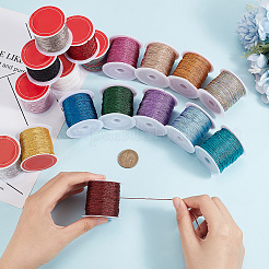 18 рулон 18-х цветов круглого металлического шнура MCOR-BC0001-01A