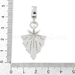 Латунные микропаве прозрачные кубические цирконии звезды европейские подвески шармы&nbsp;KK-Z090-02P