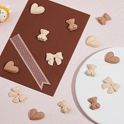 40 шт. 5-х видов непрозрачных акриловых кабошонов SACR-CA0001-17