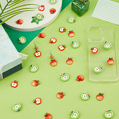 60шт 3 стиля непрозрачные кабошоны из смолы&nbsp;RESI-OC0001-73