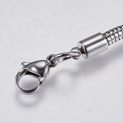Anlaufgeschütztes Armband aus runder Schlangenkette aus Edelstahl 304&nbsp;STAS-F139-056P-B