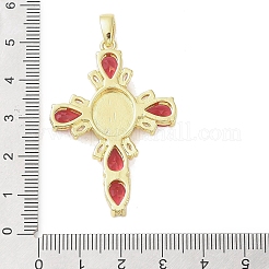 Настоящие 18к позолоченные латунные подвески с микропаве и кубическим цирконием KK-A209-14G-03