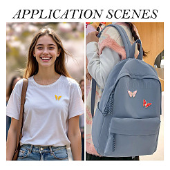 12 шт. 6-х цветные эмалевые булавки в форме бабочек&nbsp;JEWB-TA0001-24