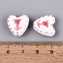 Abalorios de porcelana hechas a mano&nbsp;PORC-Q005-10D
