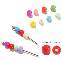 1800 шт. 12 цвета 6/0 стеклянные круглые бусины с краской для выпечки&nbsp;SEED-CJ0001-16