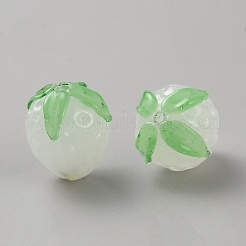 Perles vernissées manuelles&nbsp;LS-LAMP-WH0009-10B