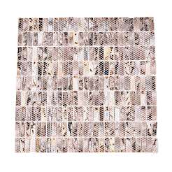 Piastrelle a mosaico in conchiglie naturali d'acqua dolce&nbsp;SHEL-Q029-01