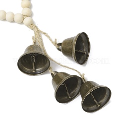 Подвеска на дверь из натурального дерева HJEW-JM03356