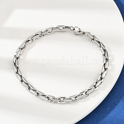 201 нержавеющая сталь кубинский стиль браслет чиан для мужчин&nbsp;LS-BJEW-B138-06P-02