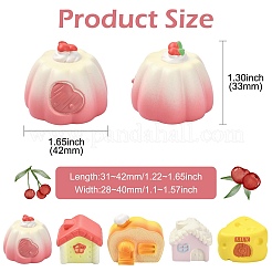 10 шт. 5 стиля украшения для дома из смолы&nbsp;AJEW-CJ0001-79