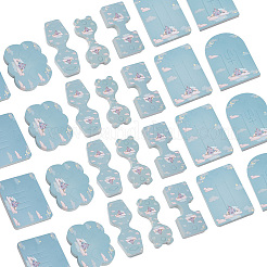 140 шт. 7 стили бумажных заколок для волос на тему замка CDIS-NB0001-38