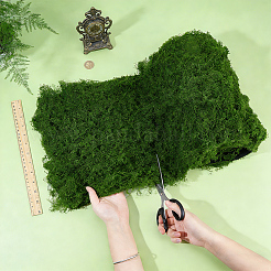 ナイロン製の人工苔岩  フラワーアレンジメント用  マイクロランドスケープドールハウスアクセサリー  小道具の装飾のふりをする  グリーン  300x1800x0.2mm&nbsp;DJEW-WH0015-207