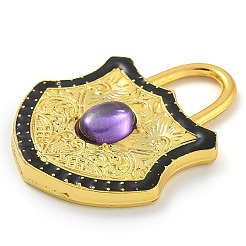 Стеклянные подвески из латуни с покрытием стойки KK-G515-02B