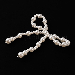 Handgefertigte Nachahmung Perlen Bowknot Ornament Zubehör&nbsp;DIY-WH0110-369