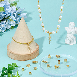 30 шт. 6 стиля латунных трубчатых дужек&nbsp;KK-PH0011-95