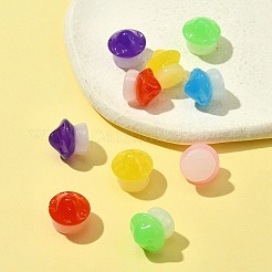 10 шт. светящийся смоляной грибной орнамент&nbsp;RESI-FS0001-60C