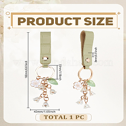 1шт. брелок-подвеска в виде сакуры из сплава с эмалью&nbsp;HJEW-LP0001-59