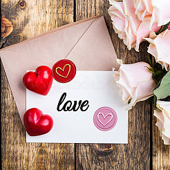 Латунная восковая печать штамп с ручкой AJEW-WH0184-0705