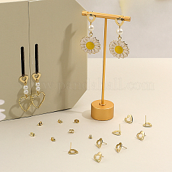 40 шт. фурнитура для сережек-гвоздиков из нержавеющей стали 201 STAS-SC0005-31