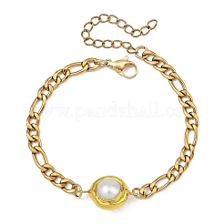 Natürliche Barockperle Keshi Perle Link Armbänder&nbsp;BJEW-JB13963