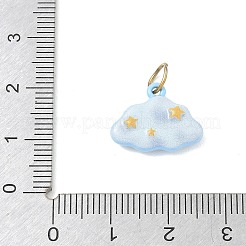 Pendentifs en acier inoxydable 304 émaillés&nbsp;SA-CBA08A6-02G
