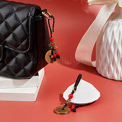 2 шт. латунные монеты подвесные украшения HJEW-FH0001-65A