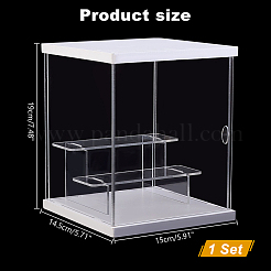 3-ярусная прозрачная акриловая витрина для минифигурок ODIS-WH0043-68B