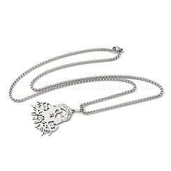 Кулоны с изображением Иисуса из нержавеющей стали 201 NJEW-H065-01P