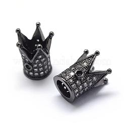 Стойки обшивки латунь кубического циркония бусы ZIRC-S034-02B