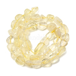 Нити из натуральных бусин лимонного кварца (обработанных нагреванием)&nbsp;G-P497-01E-52