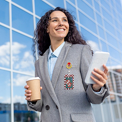 12 шт. рождественские акриловые значки на катушках&nbsp;HJEW-FH00219