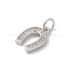 Подвески из латуни с покрытием из прозрачного кубического циркония&nbsp;KK-Z056-18P