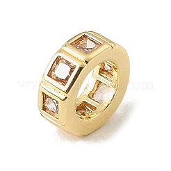 Ottone pave perline cubic zirconia europee&nbsp;CU-CBA389D-02G