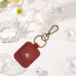 Soporte para anillo de cuero sintético rectangular&nbsp;AJEW-WH20054-027C