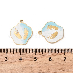 Подвески из нержавеющей стали 304 с эмалью&nbsp;STAS-S156-01G-03