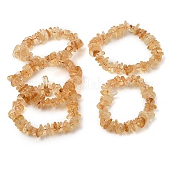 Bracelets extensibles en perles de citrine naturelle chauffées&nbsp;GG-CBA0FEA-01B
