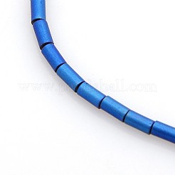 Electroplate smerigliato non magnetici ematite sintetico fili di perline&nbsp;G-O008-19H