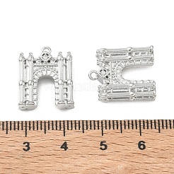 Pendenti in zirconi cubici trasparenti in micro pavè di ottone&nbsp;KK-K351-71P