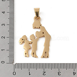 День матери ионное покрытие (IP) 304 подвески из нержавеющей стали STAS-U002-08G