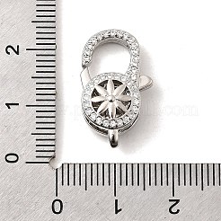 Латунный микро pave прозрачный кубический цирконий лобстер KK-A266-24E-P