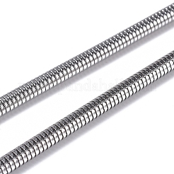 Chaînes serpent rondes en acier inoxydable 304 résistant au ternissement&nbsp;CHS-L023-01D-P