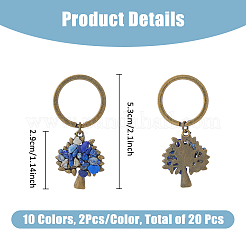 Брелок из натурального и синтетического камня KEYC-FH00014