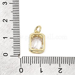 Pendentifs avec zircon cubiques à micro-pavés en laiton&nbsp;CU-CBA7D5E-02B-G