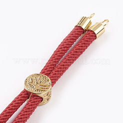 Création de bracelets à cordon torsadé en nylon&nbsp;MAK-K015-01B