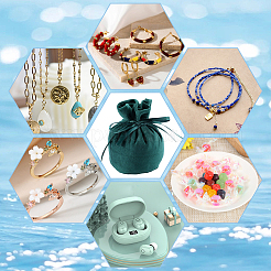 6шт бархатные мешочки с завязками ABAG-BBC0001-19B