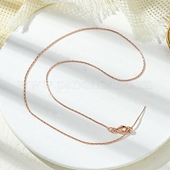 1 мм стойка покрытие латунь Бостон звено цепи регулируемые слайдер ожерелья для женщин мужчин MAK-L044-37RG