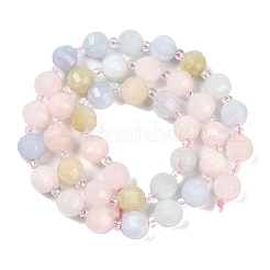 Природные морганит нитей бисера G-G182-B33-03