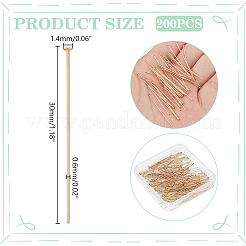 200 шт. штифты с плоской головкой из нержавеющей стали 304&nbsp;STAS-UN0058-92C-G