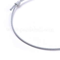 Fabrication de bracelet en corde de polyester ciré coréen écologiques&nbsp;BJEW-JB04256-05
